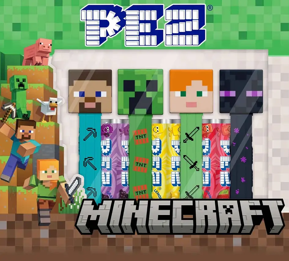 Диспенсер з цукерками Pez Minecraft Alex 17г - фото 9