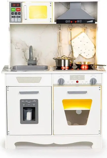 Дерев'яна дитяча кухня EcoToys зі світлом і звуком - фото 2