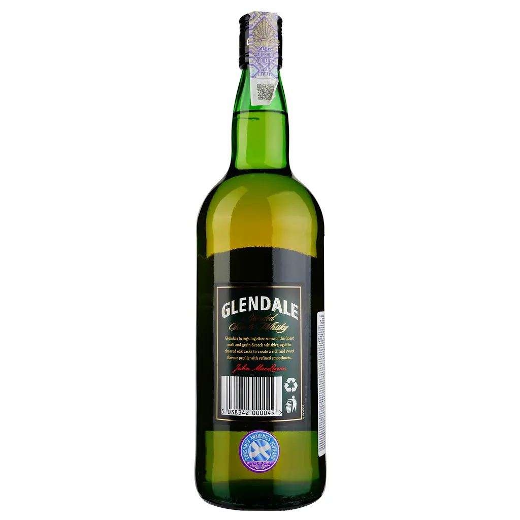 Виски шотландский Glendale Reserve 3 года Blended, 40%, 1 л - фото 2