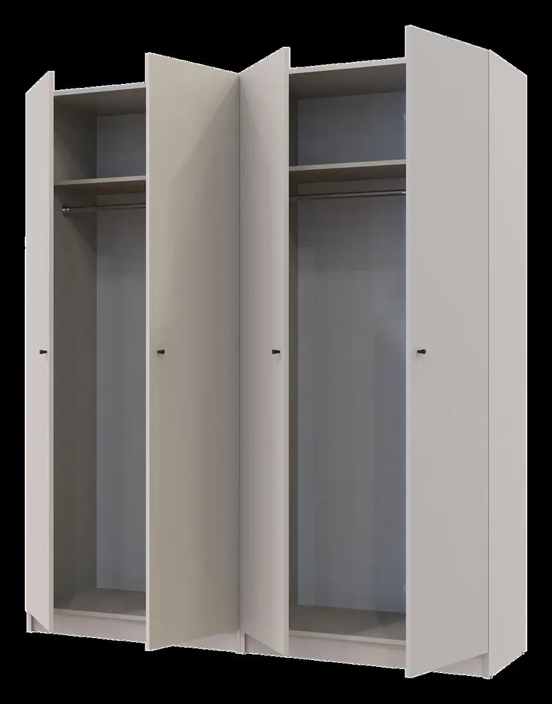 Шафа для одягу Doros Промо Кашемір 2+2 ДСП 180х48х204 (80737672) - фото 6