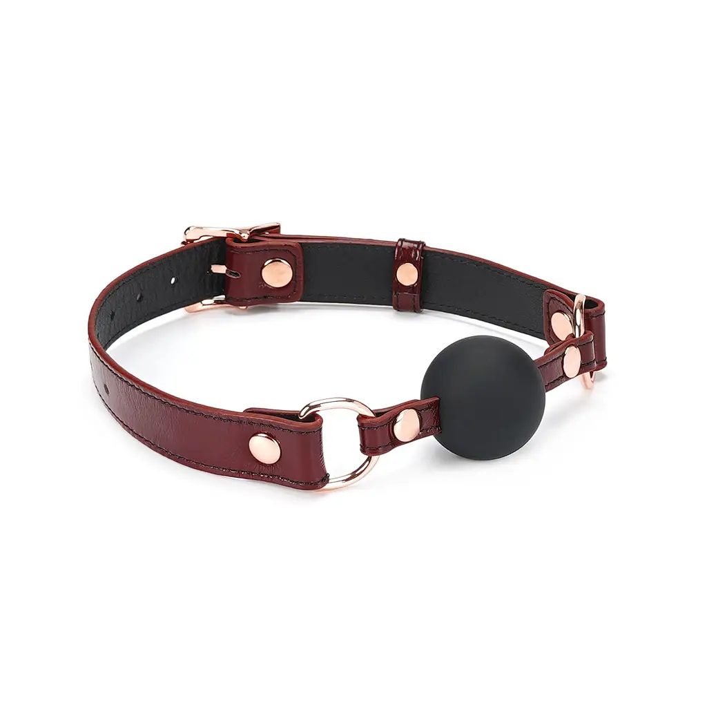 Силіконовий кляп Liebe Seele Wine Red Ball Gag - фото 2