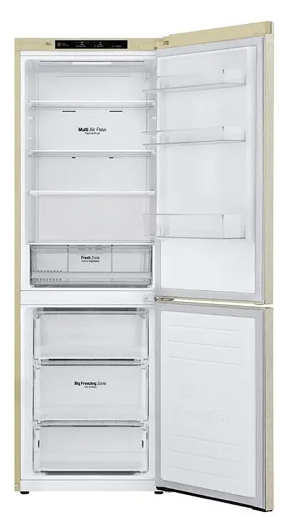 Холодильник LG GA-B459SERZ 186 см 341 л А++ Total No Frost внутрішній бежевий дисплей (GA-B459SERZ) - фото 2