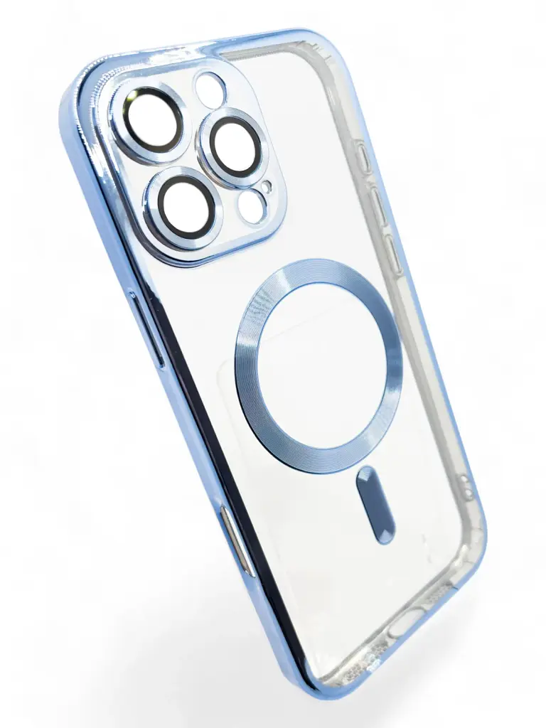 Чохол до мобільного телефона BeCover TPU Chrome Case (MagSafe) для Apple iPhone 16 Pro Max Sierra Blue (712087) - фото 2