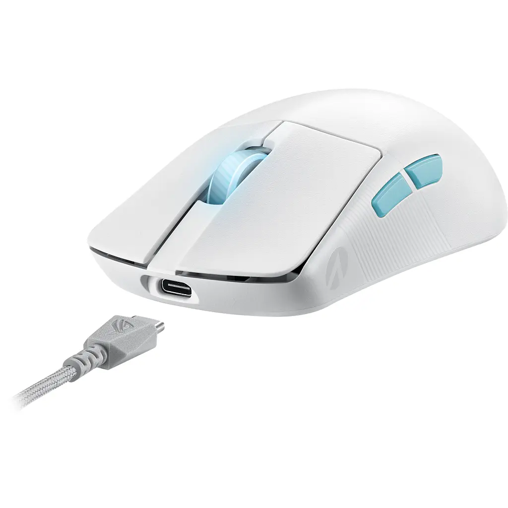 Мишка ASUS ROG Harpe Ace Aim Lab Edition Wireless/USB White (90MP02W0-BMUA10) - фото 7