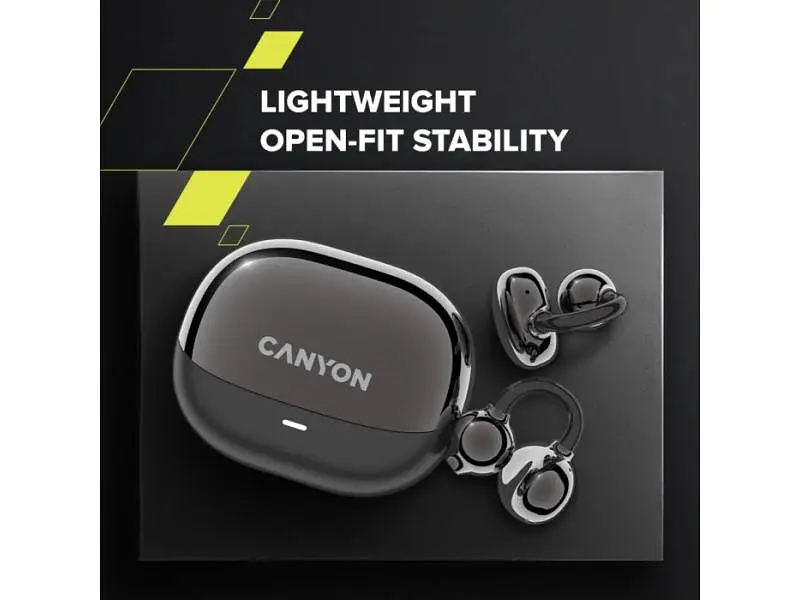 Навушники TWS Canyon OWS Ear Clips OnFlow 14 Black (CNS-TWS14B) - фото 5