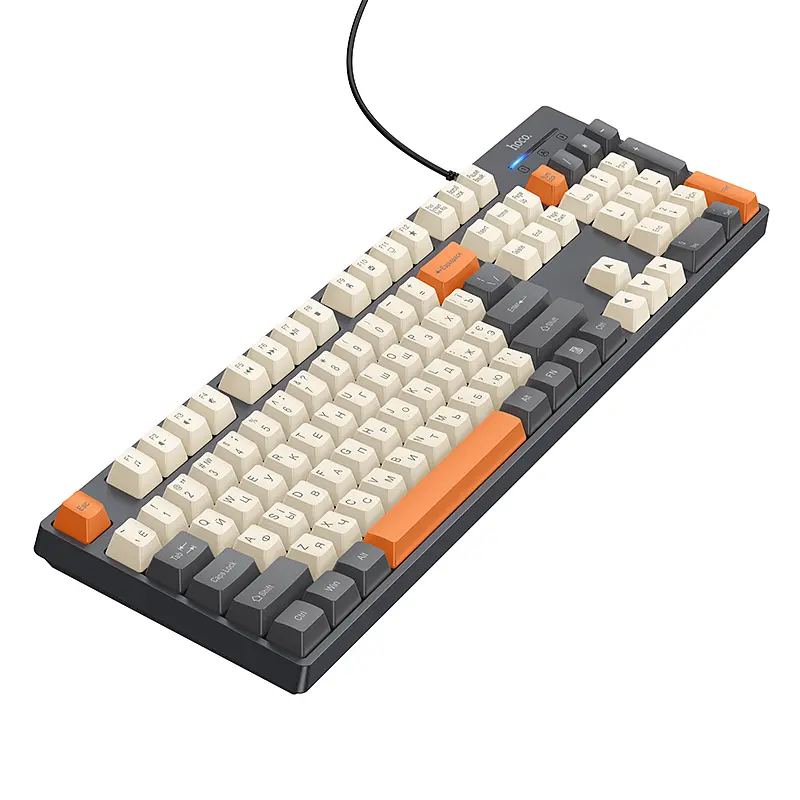 Клавіатура HOCO GM61 Murphy 3-color wired keyboard(Ukrainian version) star gray - фото 4