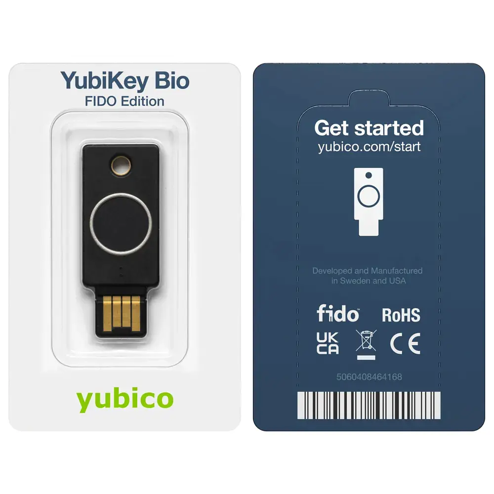 Апаратний ключ Yubico YubiKey Bio FIDO Edition USB Type-A (694481) - фото 3