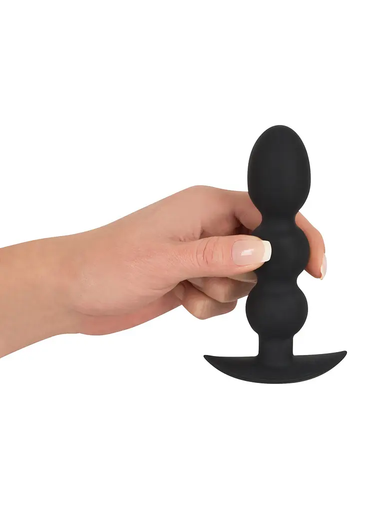 Анальна пробка Orion Black Velvets Heavy Beads 13.3 см (чорний) - фото 7