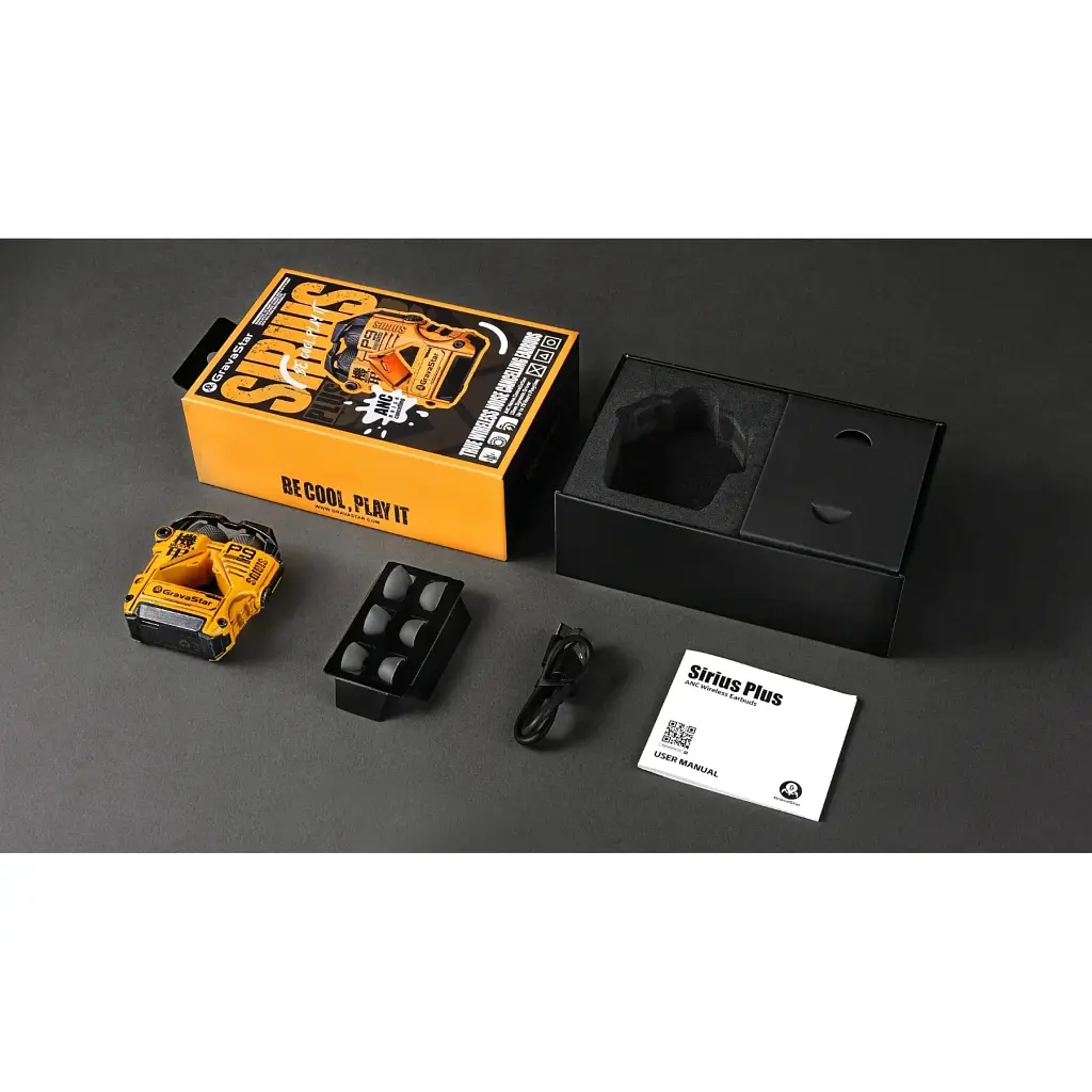 Наушники GravaStar TWS Sirius Plus BT 5.3 желтые - фото 10