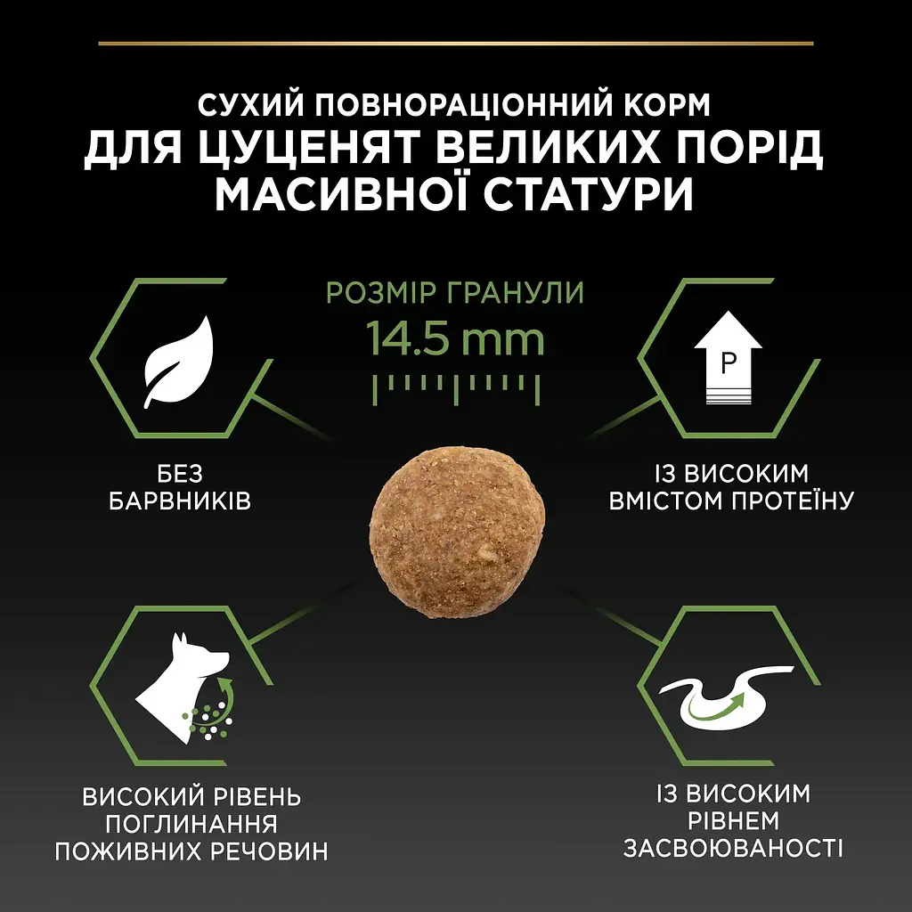 Сухий корм для щенят Purina Pro Plan Dog Large Puppy Robust з куркою та рисом 12 кг 12375805 - фото 5