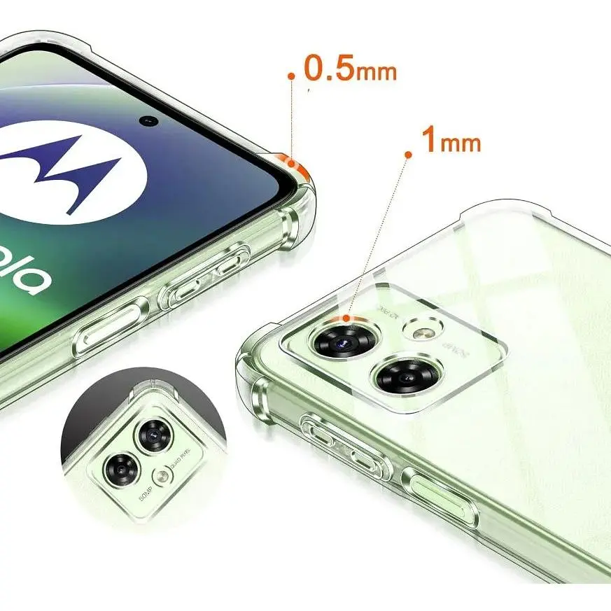 Панель BeCover Anti-Shock для Motorola Moto G55 Clear (712780) - фото 3