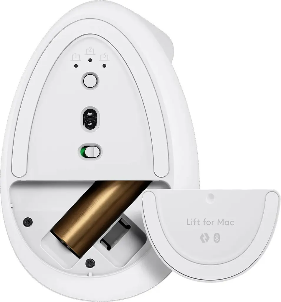 Миша бездротова Logitech Lift for Mac Vertical Ergonomic White (910-006477) - фото 7