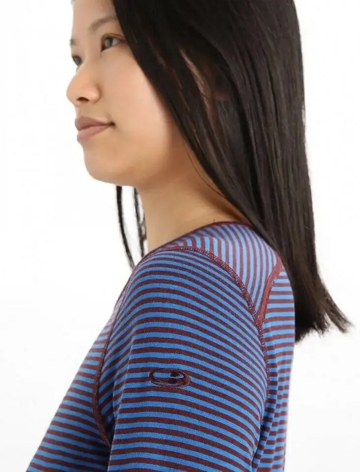 Термокофта Icebreaker 200 Oasis LS Crewe Wmn Blue XS (1052-104 375 660 XS) - фото 2