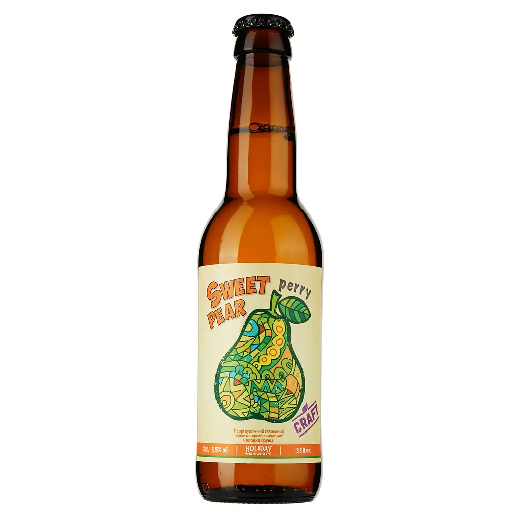 Набор сидров и перри Holiday Brewery Классический: Green Apple, полусладкий, 6%, 0,33 л + Cannabis, полусладкий, 6%, 0,33 л + White Honey Plum, полусладкий, 6%, 0,33 л + Перри Sweet Pear , полусладкий, 5,5%, 0,33 л - фото 8