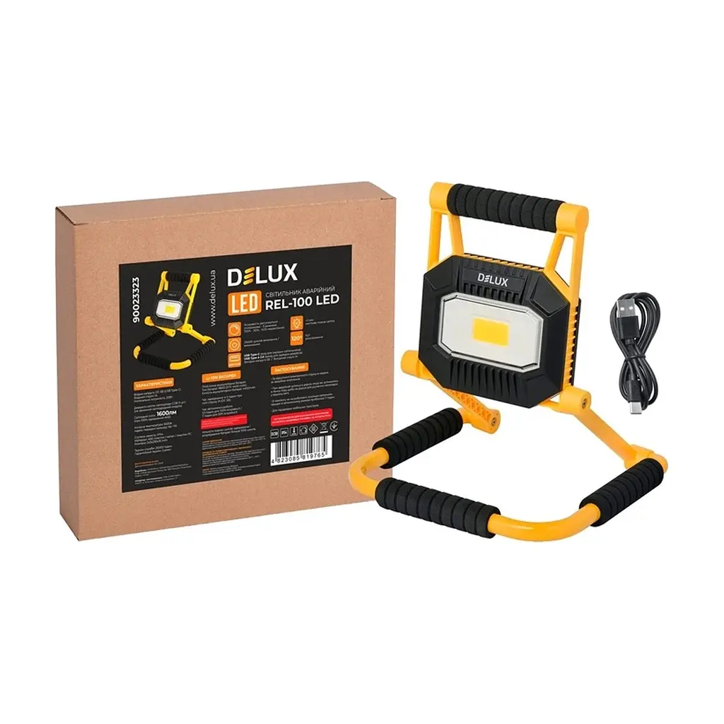 Прожектор Delux REL- 100 (3.7V 4400mAh) LED COB 20W 6500K IP54 (90023323) - фото 3