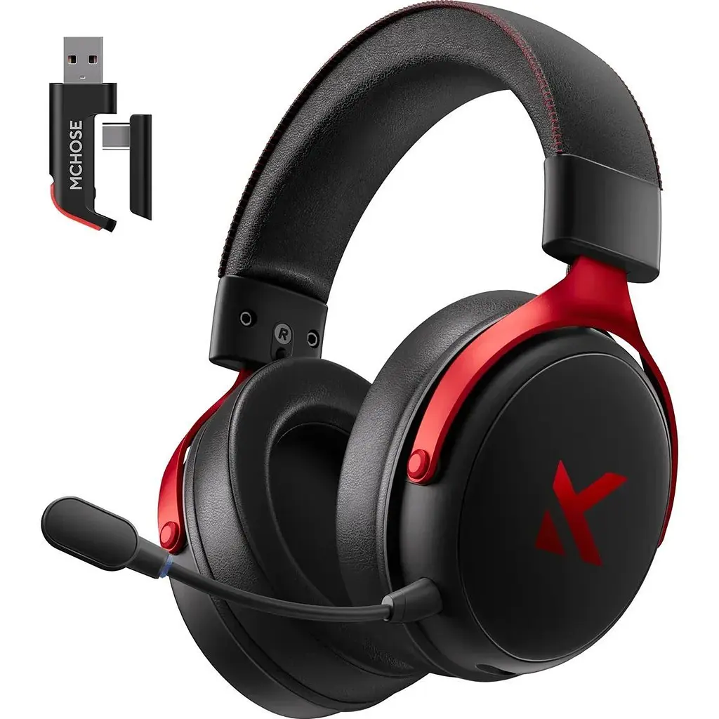 Игровые наушники MCHOSE V9 Pro Black/Red (HW-V9-4) - фото 2