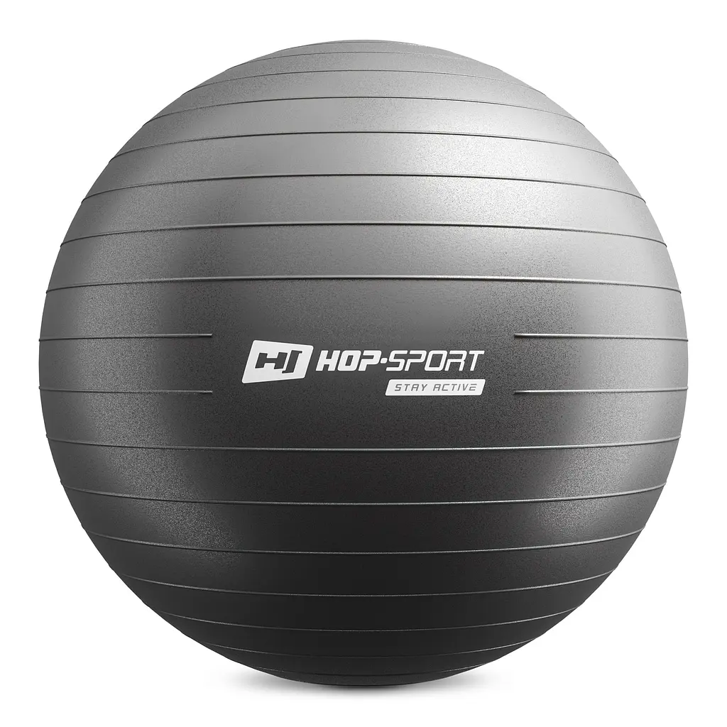 Фітбол Hop-Sport 75см чорний + насос 2020 - фото 2