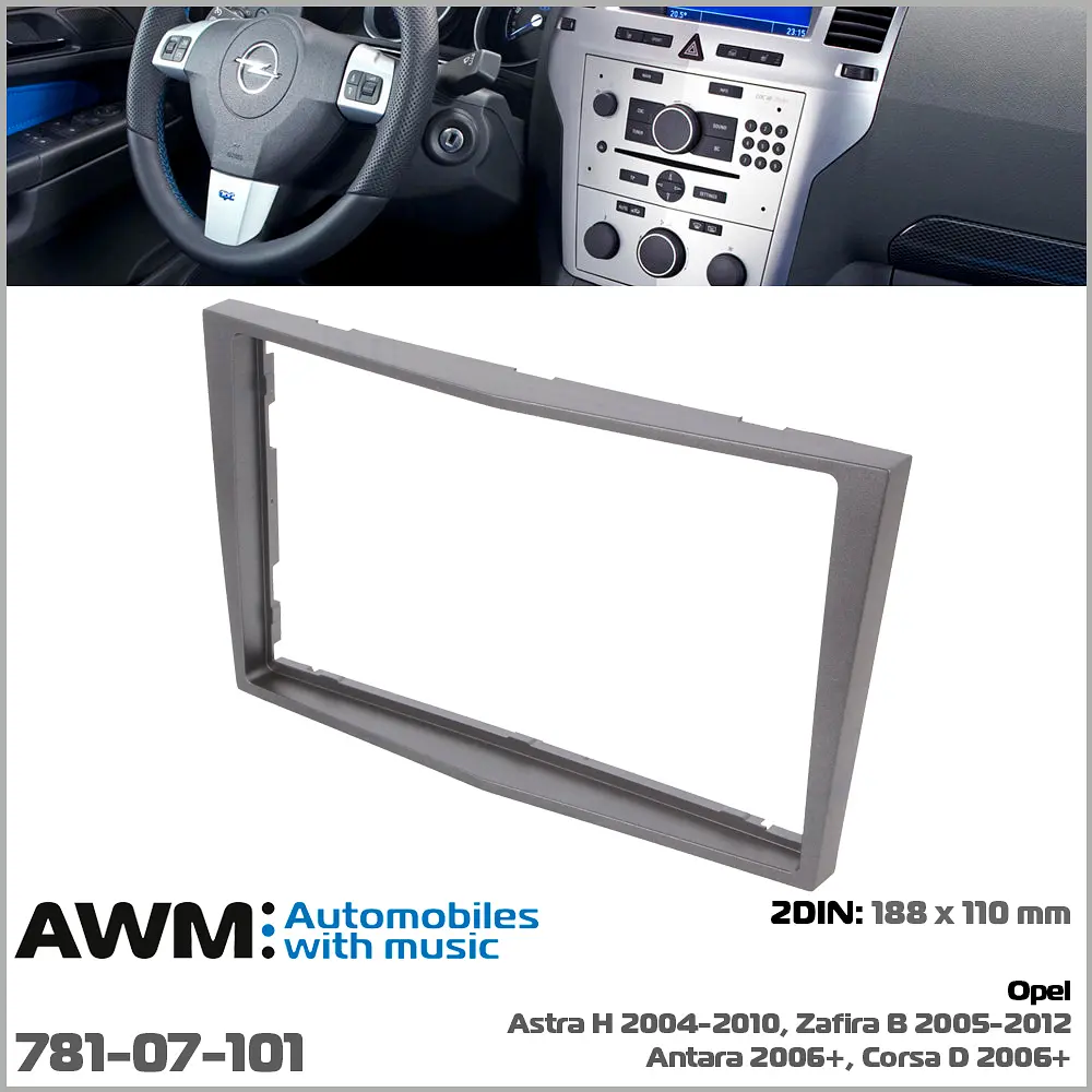 Переходная рамка Opel Astra, Antara, Corsa, Zafira AWM 781-07-101 - фото 3