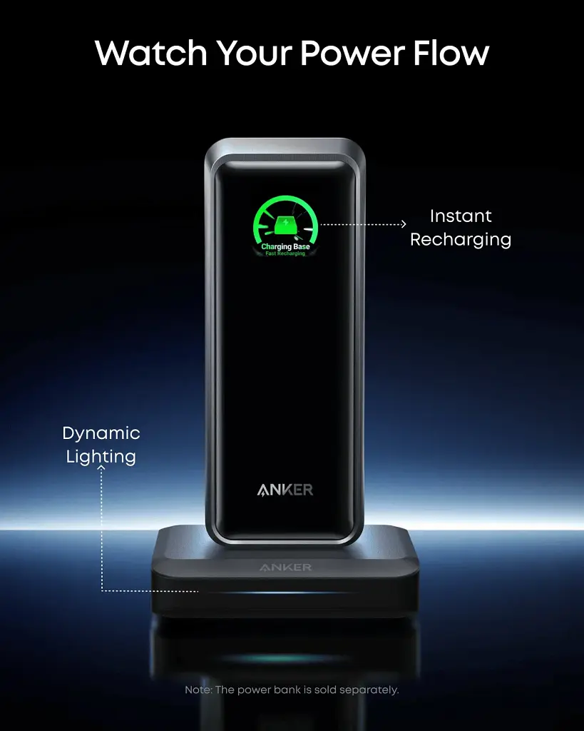 Мережевий зарядний пристрій Anker Charging Base for Anker Prime 150W Black (A1903G11) - фото 5