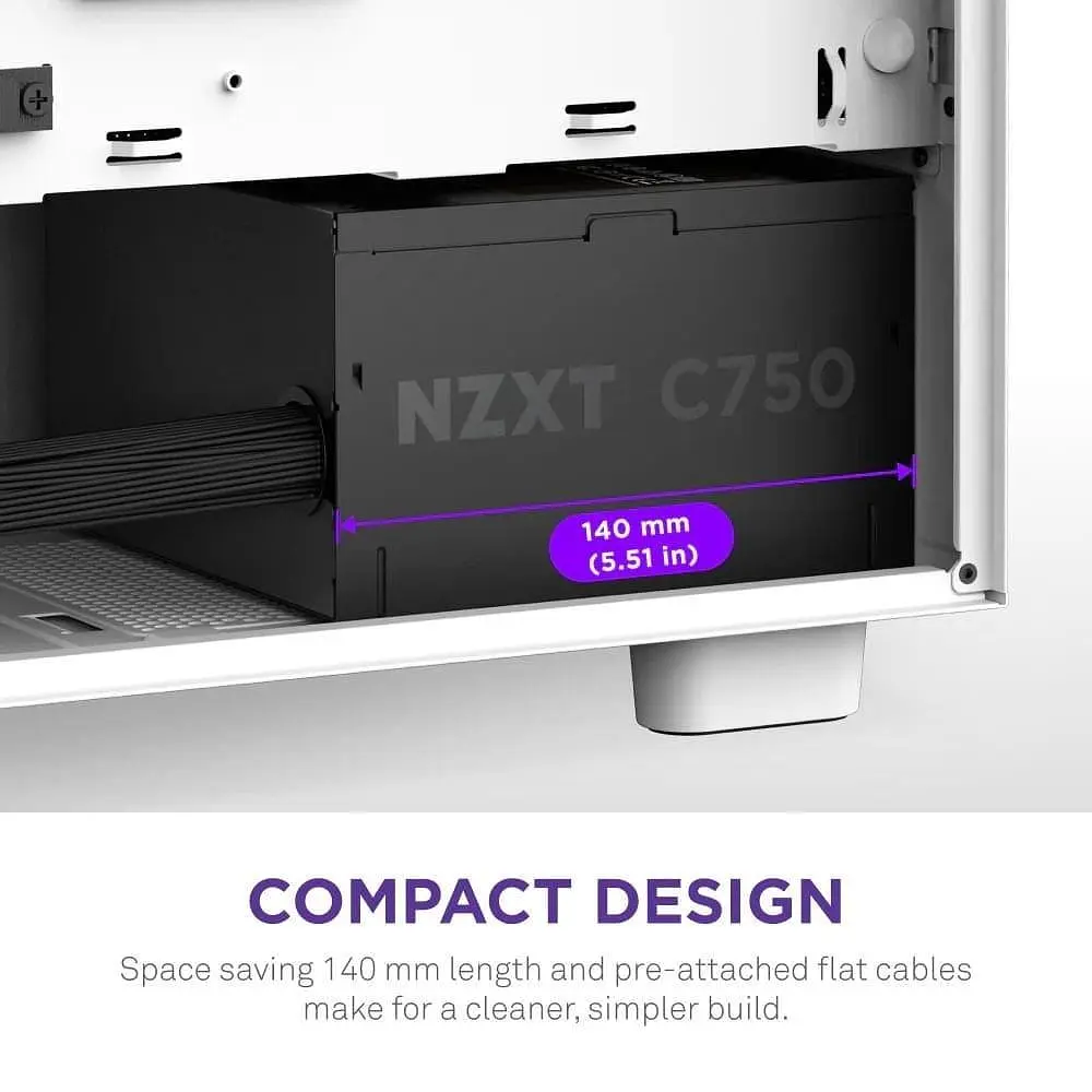 Блок живлення NZXT C750W ATX 3.1 80+ Bronze Black (PA-7B3BB-EU) - фото 8