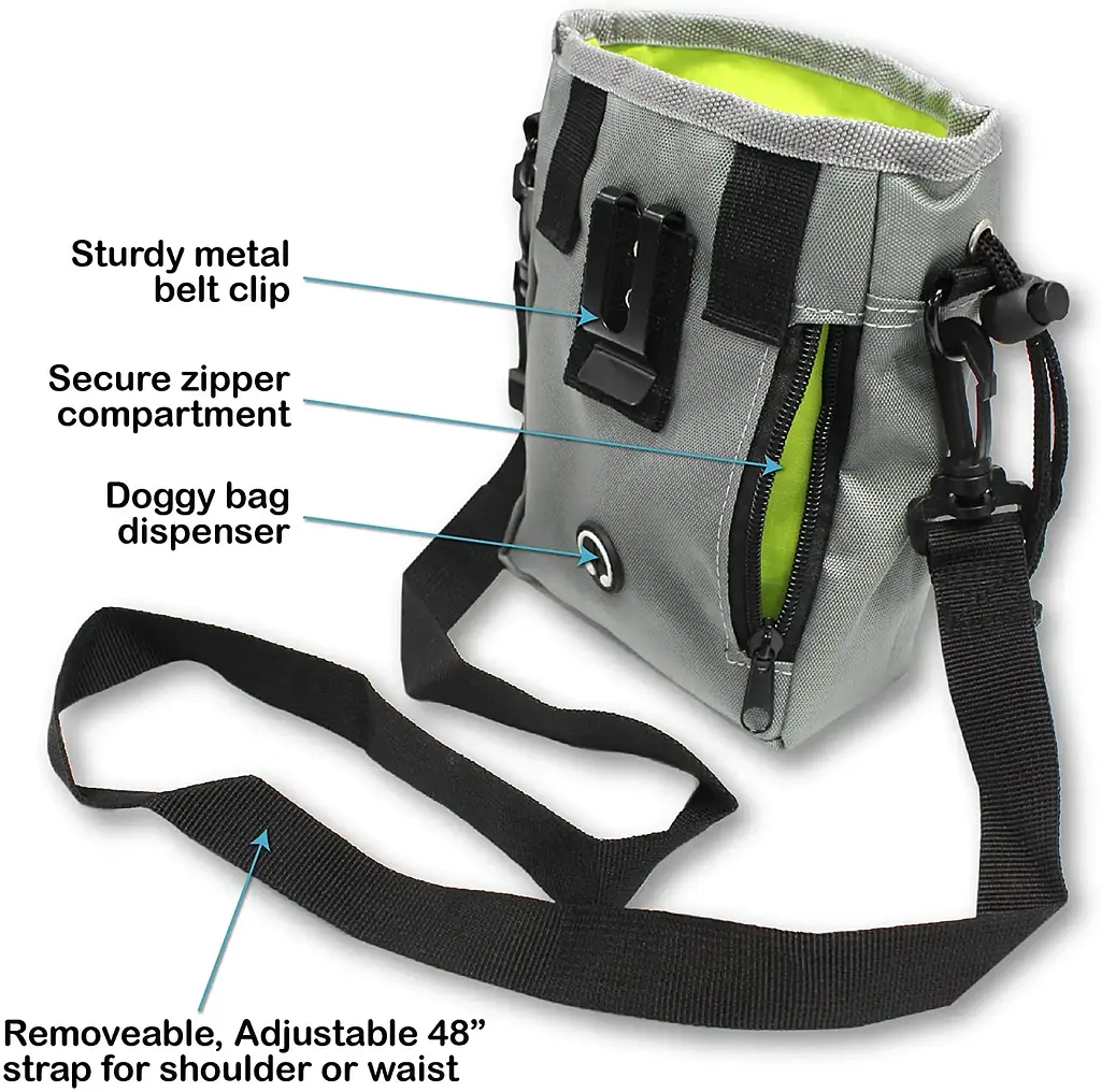 Сумка для вигулу і тренувань собак Dog Treat Bag blue - фото 8