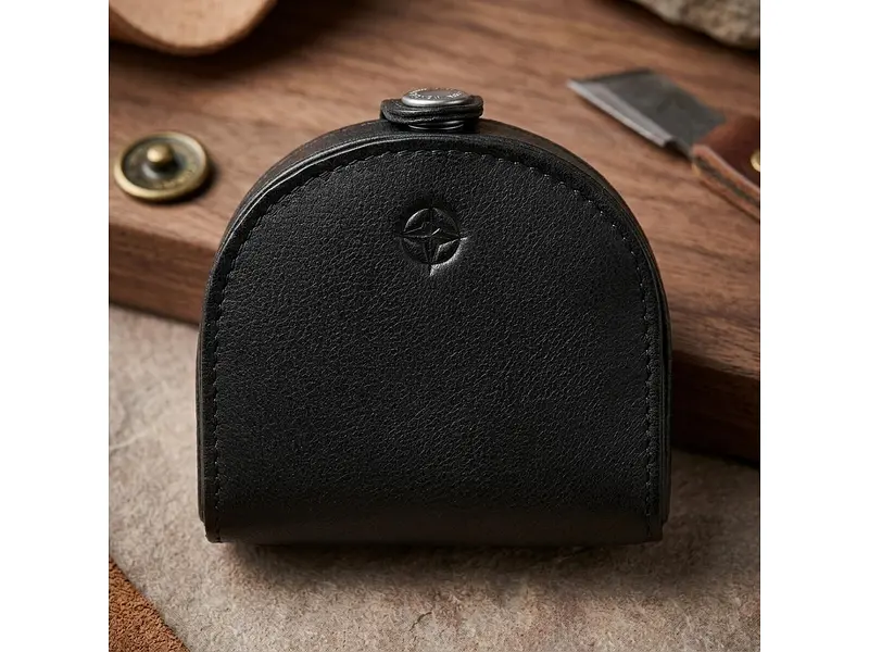 Жіноча монетниця із натуральної шкіри Cortina 5070 nero Чорна 8x7x2 см TONY PEROTTI acs0032496 - фото 2