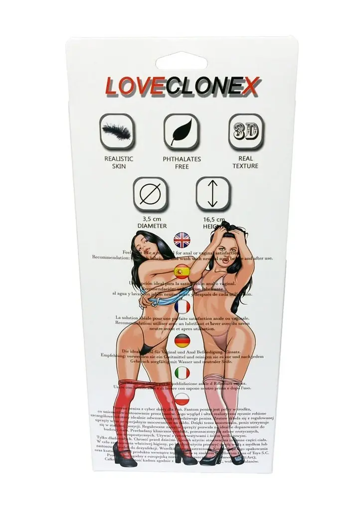Страпон B - Series Real Proteza-Afrodyta Strap On-Loveclonex 6,5", 16 см (тілесний) - фото 7