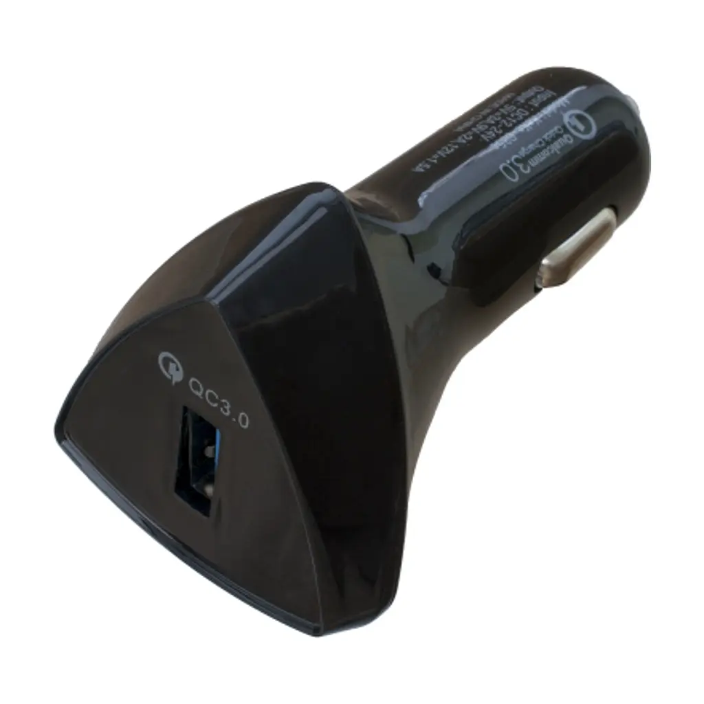 Зарядний пристрій Patron USB QC3.0 3A black (PN-QC3-CAR-B) - фото 3