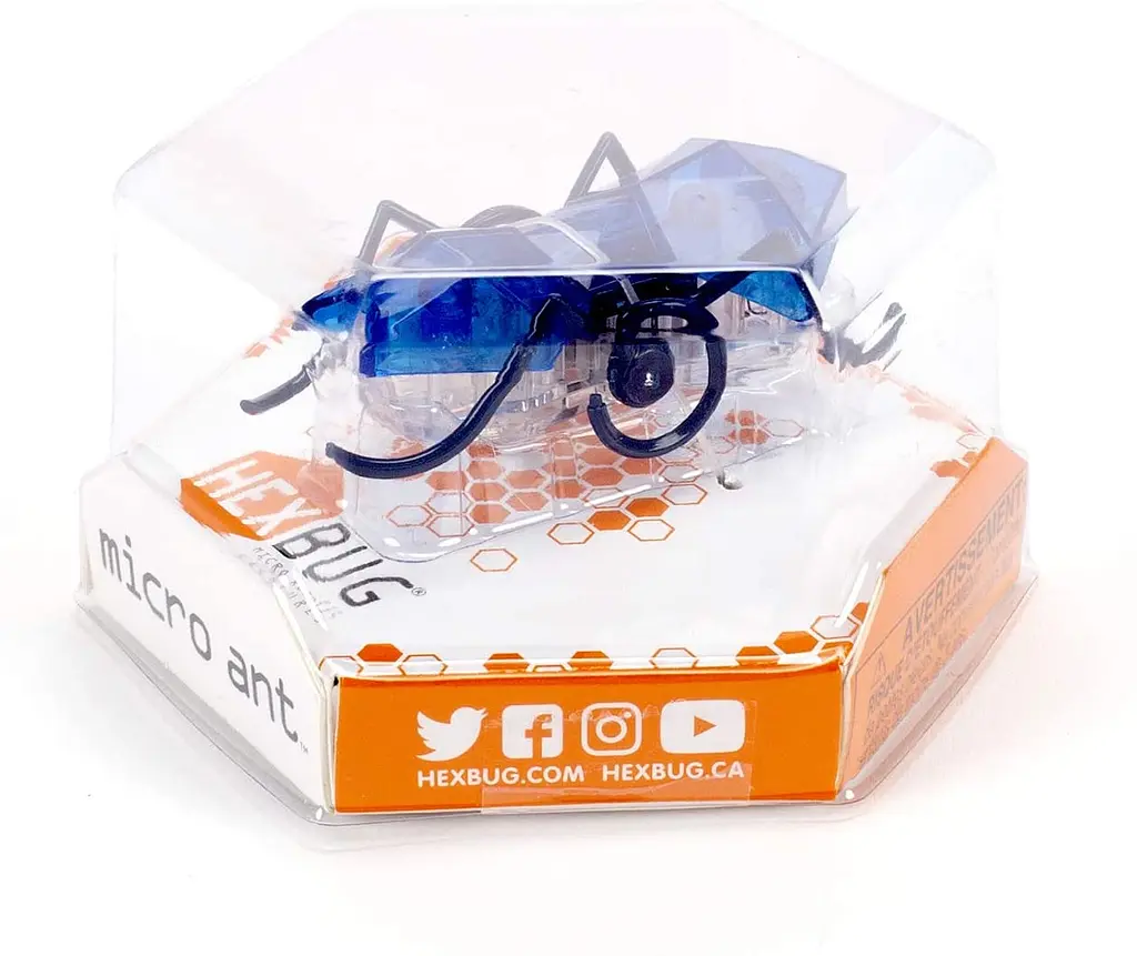 Нано-робот Hexbug Micro Ant, синий (409-6389_blue) - фото 2