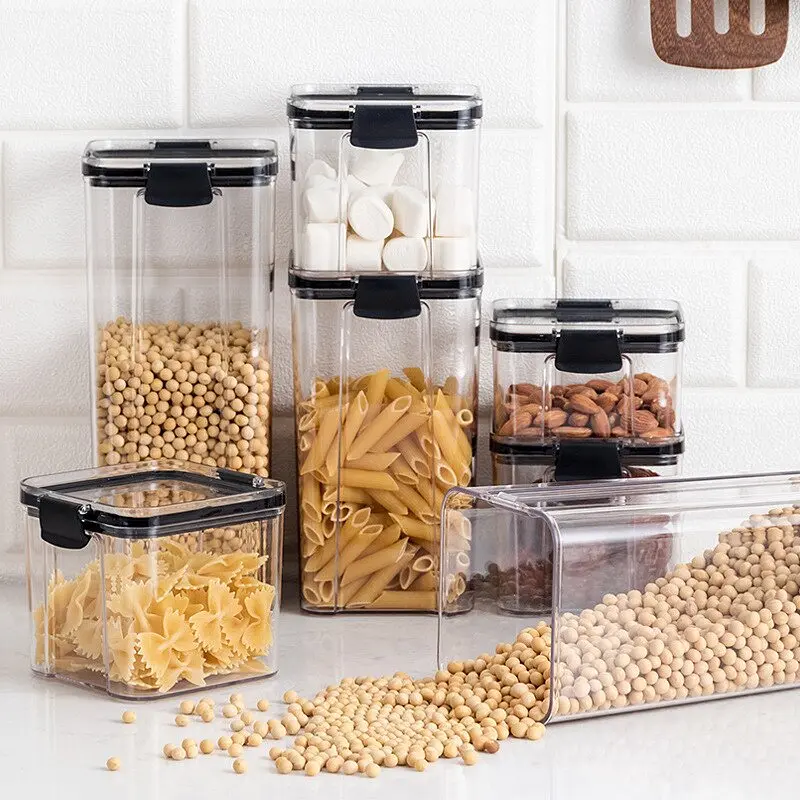 Органайзери для сипучих кухни Food Storage Container 7 Контейнерів | Набір пластикових контейнерів для круп - фото 2