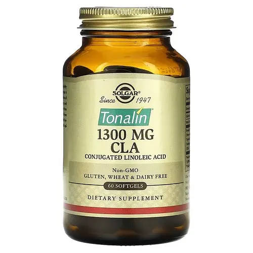 CLA Tonalin CLA 1300 mg 60 рідких капсул Solgar vit0006697