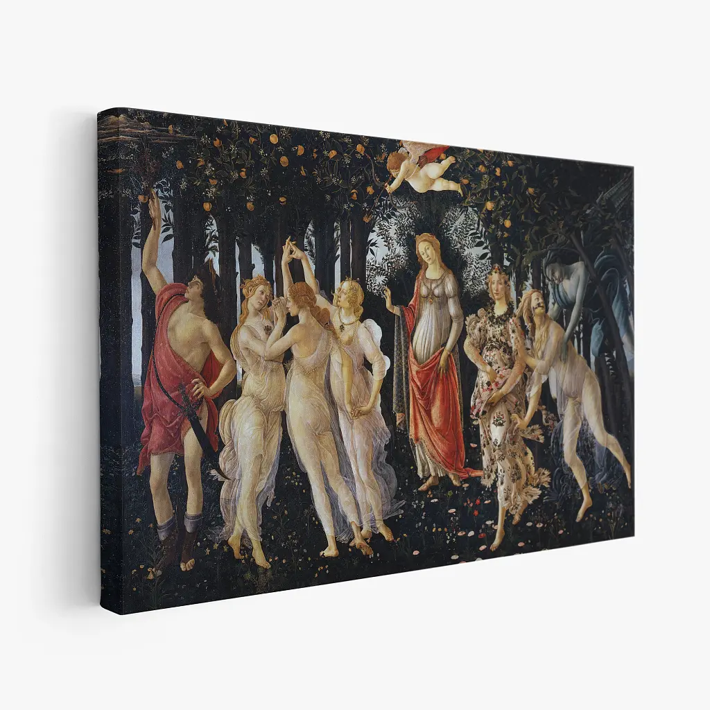 Інтер'єрна картина Сандро Боттічеллі, Весна, Sandro Botticelli, Primavera (Spring), інтер'єрний декор, 39×60 см (id6961) - фото 2