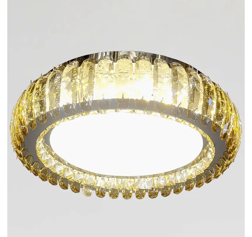 Стельова кришталева LED-люстра Artlight MT005/500CH, хром і медове скло, 100 Вт, від 10-18 м² - фото 5