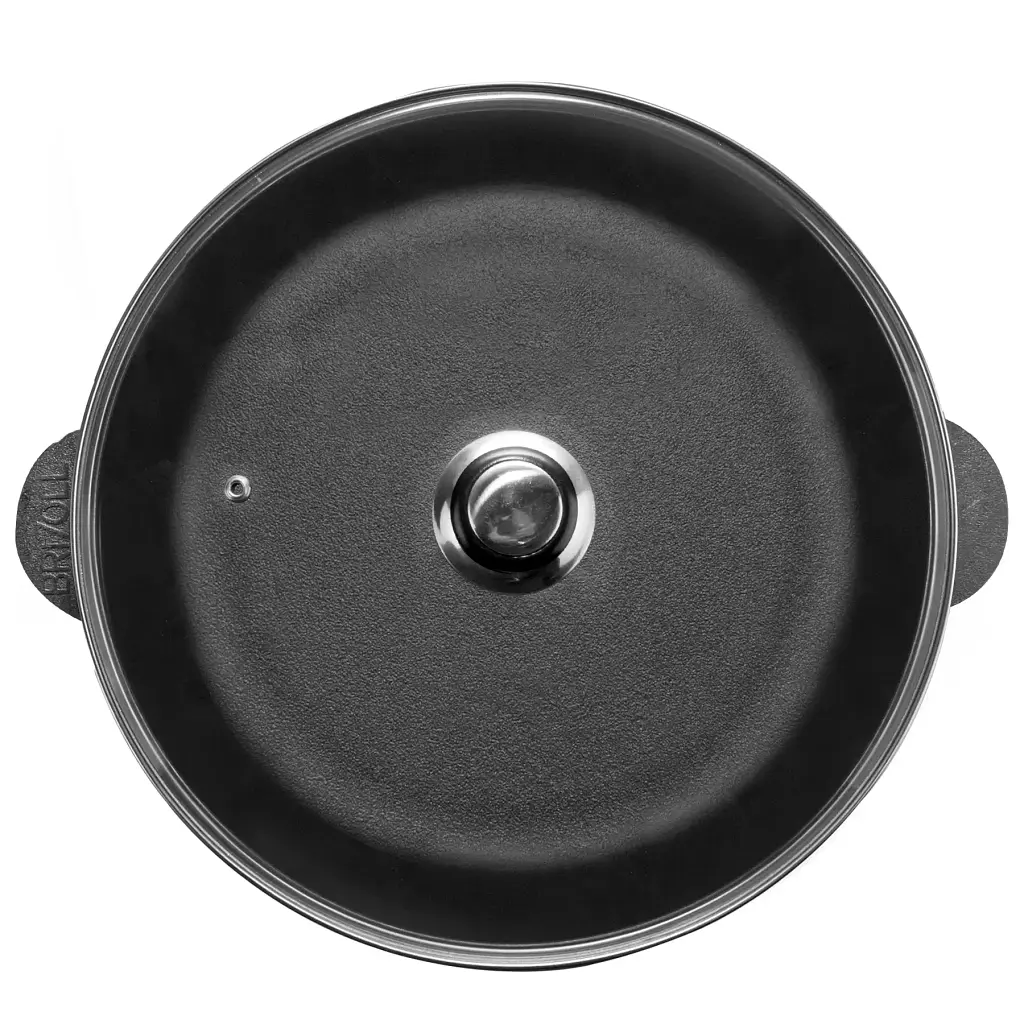 Сковорода Brizoll Monolith чавунна зі скляною кришкою 26х6 см (M2660U-6) - фото 3