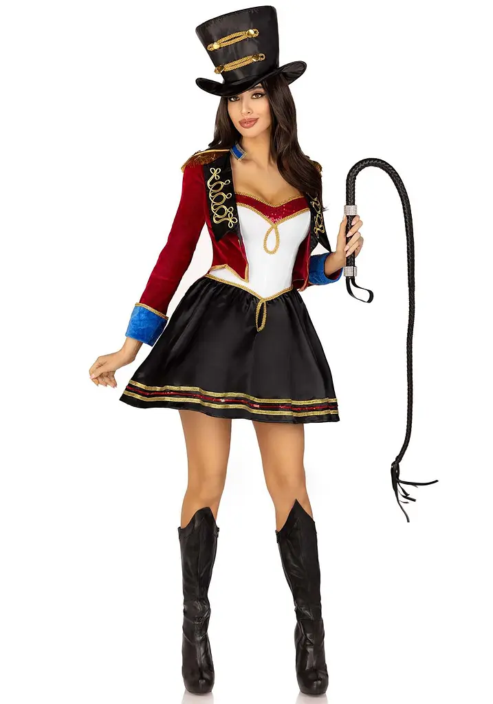 Костюм дресирувальниці Leg Avenue Ringmaster Costume M, сукня, капелюх - фото 4