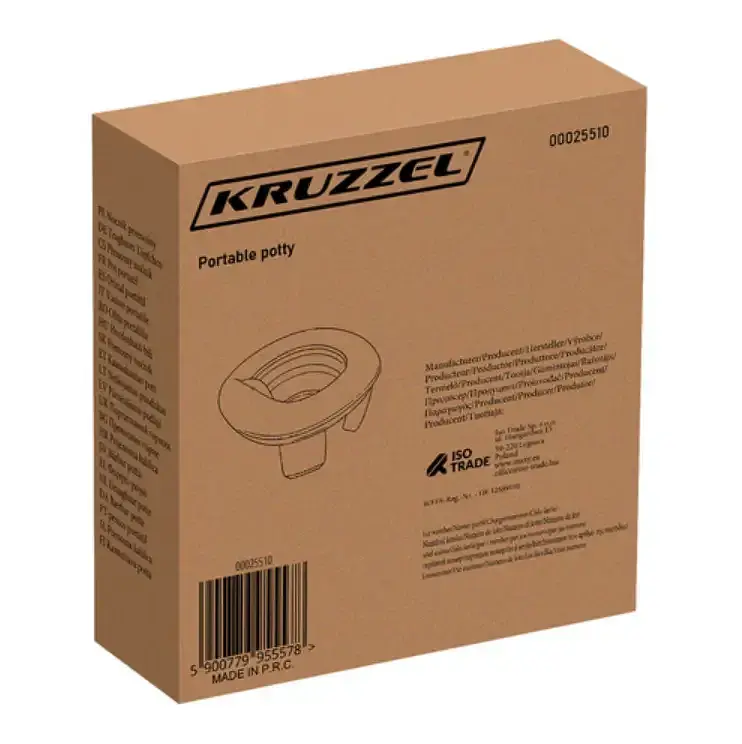 Складаний дитячий горщик Kruzzel 2в1 (мобільний + накладка на унітаз) з чохлом і пакетами, модель 25510 - фото 10