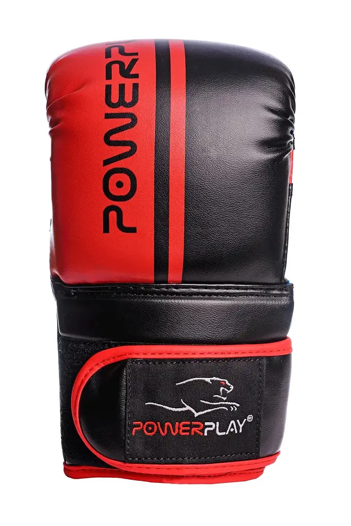 Рукавиці боксерські Power Play 3025, Black/Red - S - фото 3