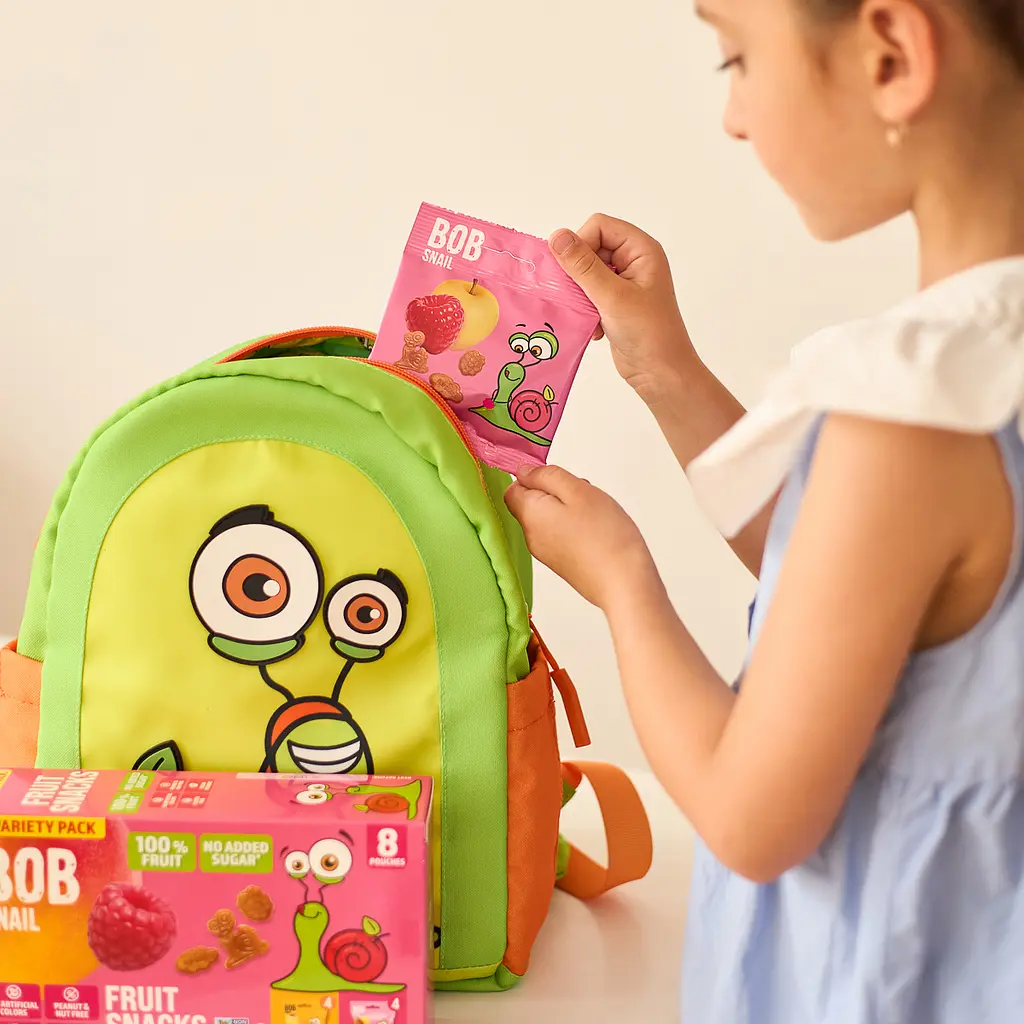 Набір натуральних фруктових снеків Bob Snail Яблуко-Малина та Манго 160 г - фото 9