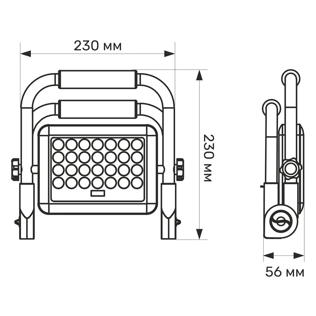 Прожектор Videx IP65 TITANUM 1000Lm 5000K (TL-FA-105) - фото 11