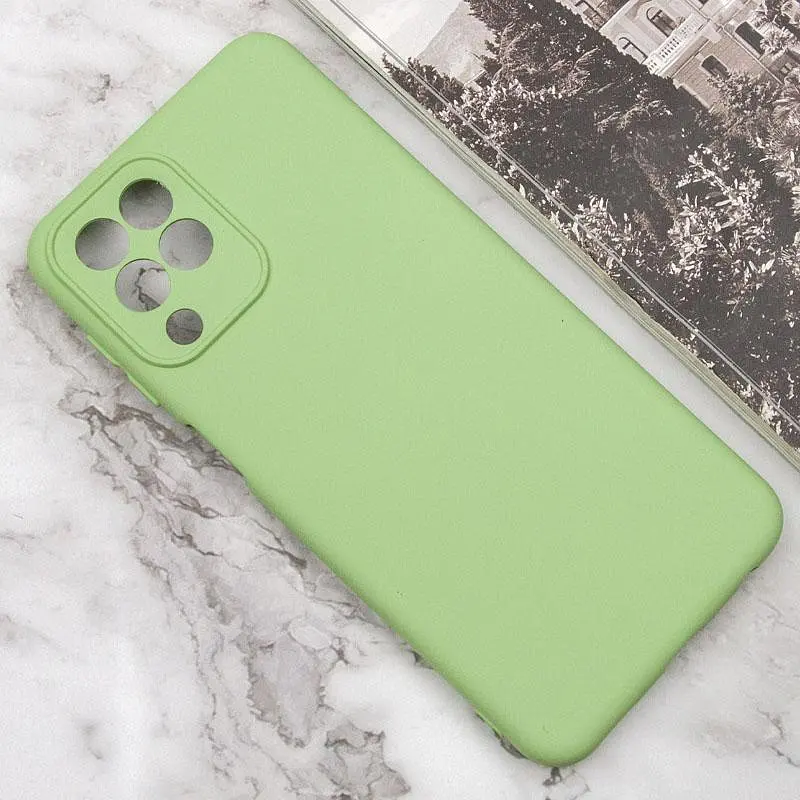 Чехол TPU GETMAN Liquid Silk Full Camera для Samsung Galaxy M33 5G Зеленый / Pistachio - фото 4