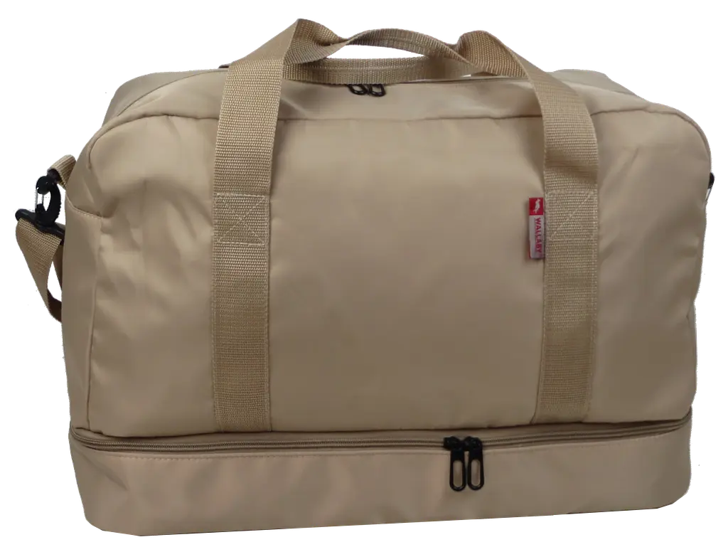 Дорожня сумка з відділом для взуття 40L Wallaby Бежева - фото 4