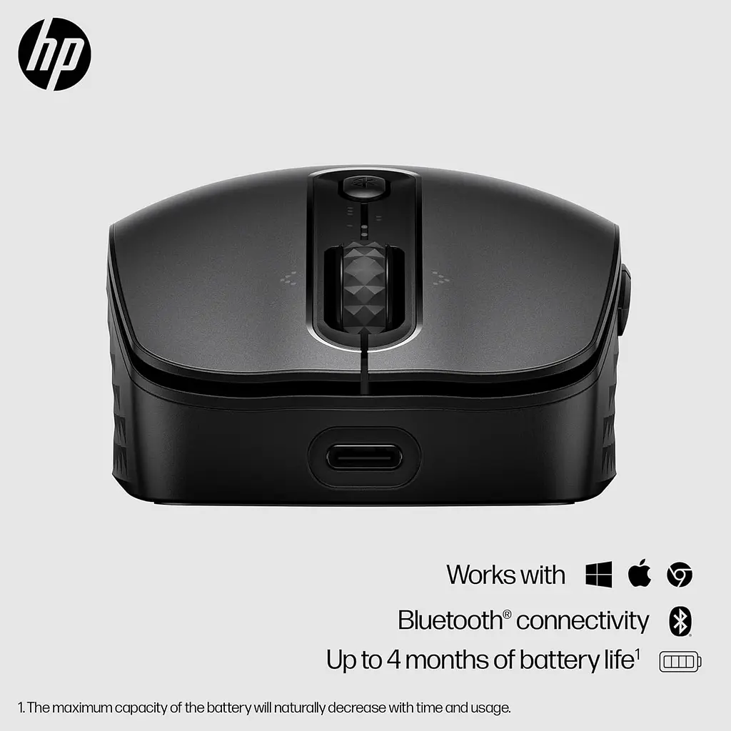 Компьютерная мышь HP 690 Rechargeable BT черный teh0014077 - фото 2