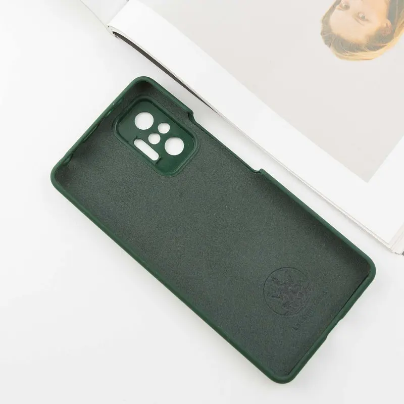Чохол Silicone Cover Lakshmi Full Camera (AAA) для Xiaomi Redmi Note 10 Pro / 10 Pro Max Зелений / Cyprus Green - фото 3