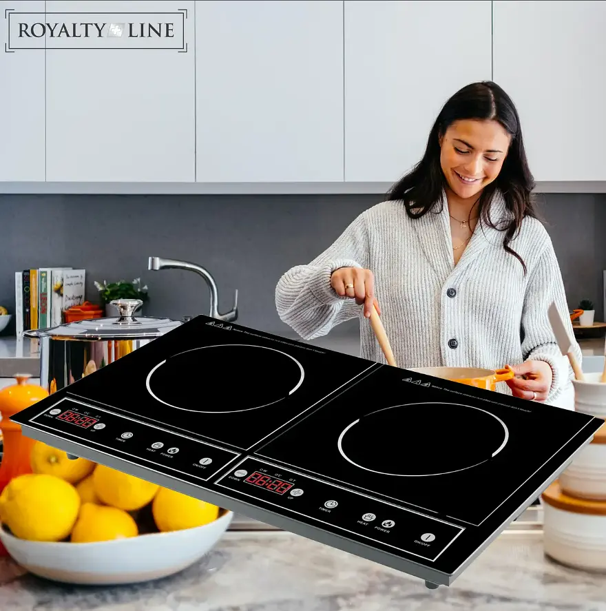 Индукционная плита на 2 конфорки Royalty Line RL-DIP4000 - фото 2