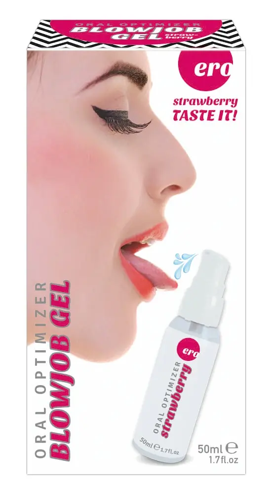 Оральний лубрикант - Ero Oral Optimizer Blowjob Gel Strawberry, 50 мл - фото 3