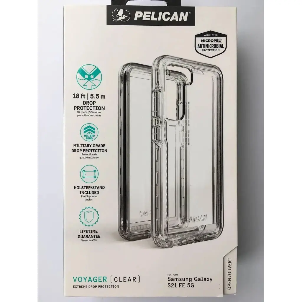 Протиударний чохол із кліпсою Pelican Voyager Samsung Galaxy S21 FE 5G (6.4 ) Clear аналог OtterBox Defender - фото 7