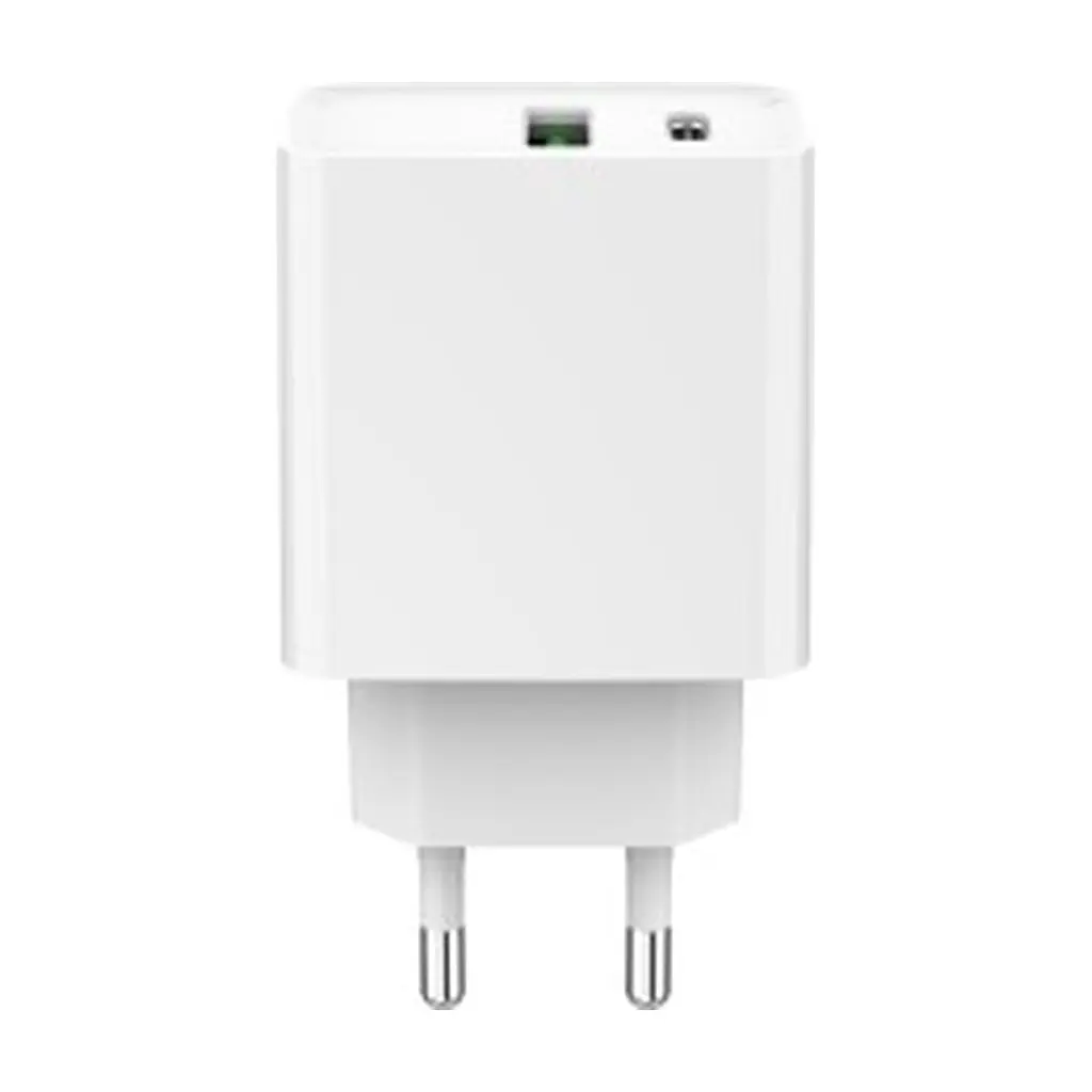 Зарядний пристрій Gembird USB-A + Type-C (PD20W + QC3.0 18W) white (TA-UC-PDQC20-01-W) - фото 2