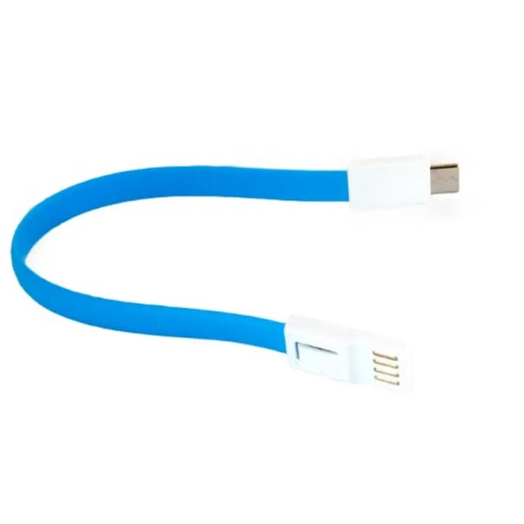 Дата кабель USB 2.0 AM to Type-C 0.18m blue Extradigital (KBU1787) - фото 3