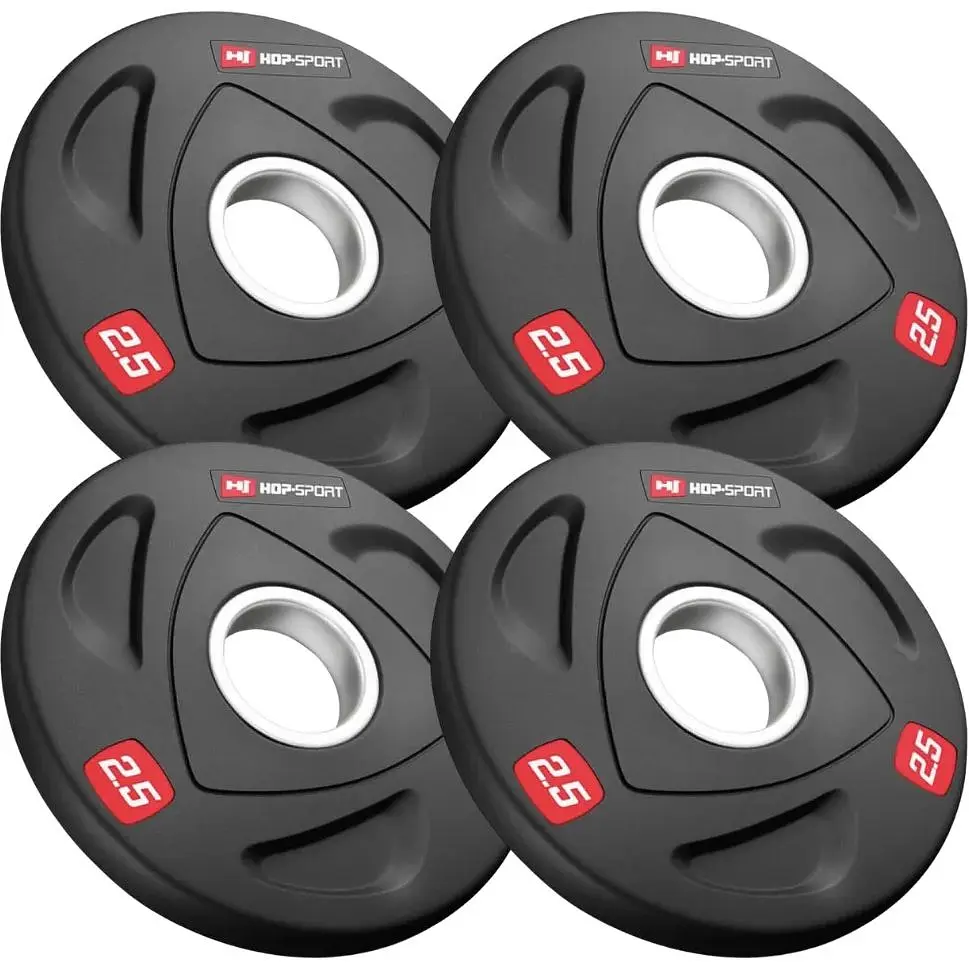 Набір дисків олімпійських Hop-Sport 4 х 2,5кг - фото 2