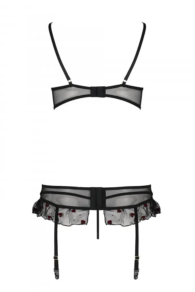 Комплект белья Passion Lovelia Set, L/XL (черный) - фото 6